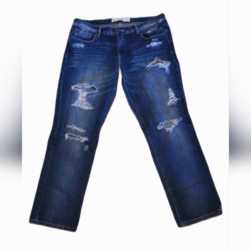 Abercrombie & Fitch Jeans Boyfriend Distressed Blue Womens 10